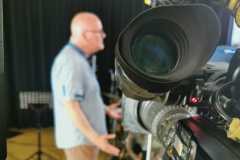 Burkhard Peine beim Videodreh