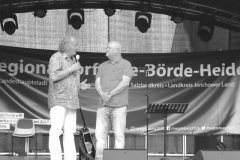 Burkhard Peine im Gespräch auf der Bühne