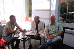 Michael Mendl, Burkhard Peine und Regisseur Tobias Lehmann. Foto: Volksstimme