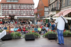 Burkhard Peine singt live auf der Bühne